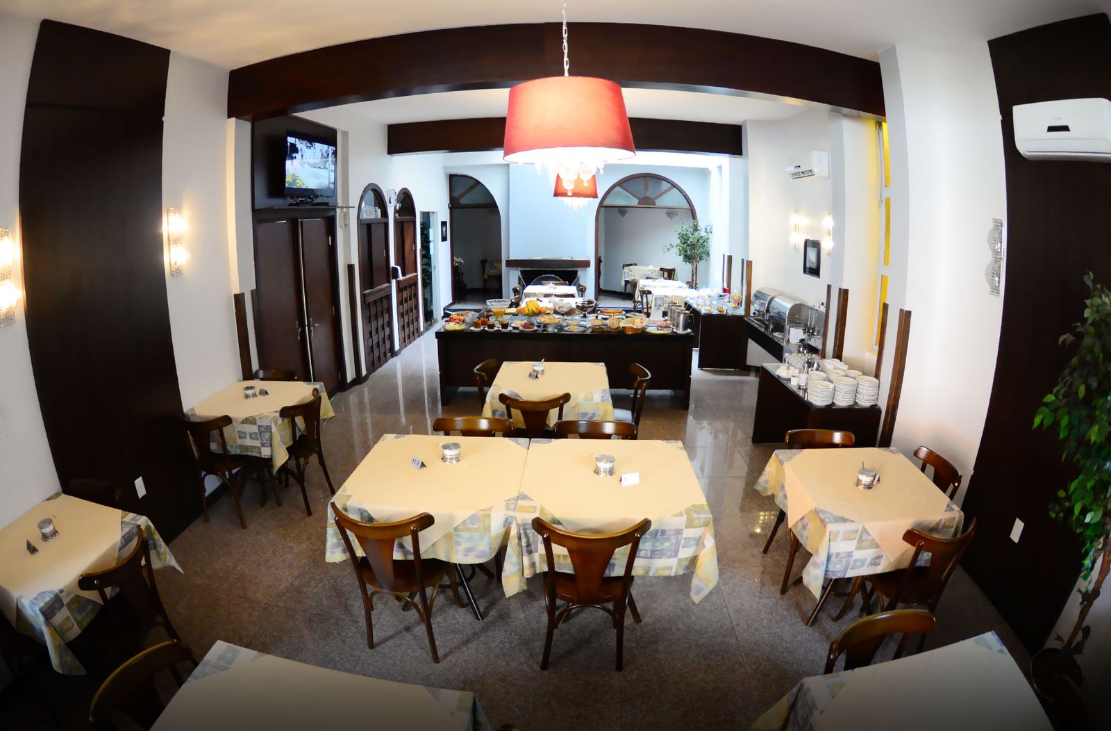 Salão do restaurante do Rio Hotel